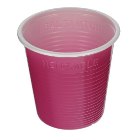 Kubki Plastikowe PS Dwukolorowy Fuchsia 230 ml (30 Sztuk)