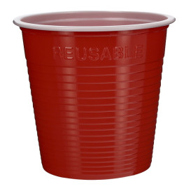 Kubki Plastikowe PS Czerwerne 230 ml (30 Sztuk)