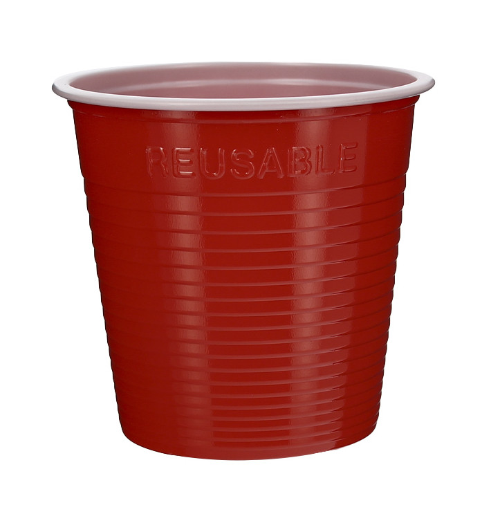 Kubki Plastikowe PS Czerwerne 230 ml (30 Sztuk) Kubki Plastikowe PS Czerwerne 230 ml (30 Sztuk)