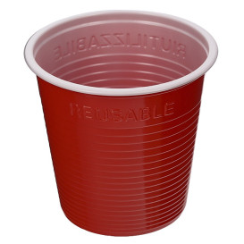 Kubki Plastikowe PS Czerwerne 230 ml (30 Sztuk)