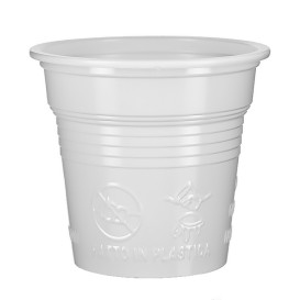 Kubki Plastikowe PS Białe 80ml Ø5,7cm (100 Sztuk)