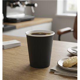 Kubek Papierowy Bez Plastiku 9 Oz/250ml "Colors" Żółty Ø8cm (20 Sztuk)