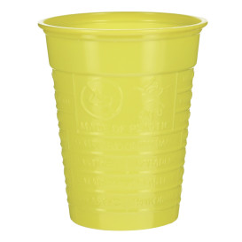 Kubki Plastikowe PS Żółty 200ml Ø7cm (50 Sztuk)
