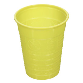 Kubki Plastikowe PS Żółty 200ml Ø7cm (50 Sztuk)