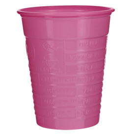 Kubki Plastikowe PS Fuchsia 200ml Ø7cm (50 Sztuk)
