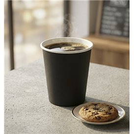 Kubek Papierowy Bez Plastiku 9 Oz/250ml "Colors" Żółty Ø8,0cm (300 Sztuk)