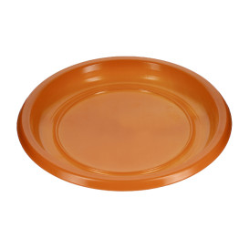 Talerz Płaski Wielokrotnego Użytku Ekonomiczne PS Orange Ø22cm (25 Sztuk)