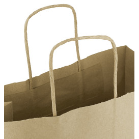 Torby Papierowe Kraft z Uchwytami 100g/m² 25+11x31cm (200 Sztuk)