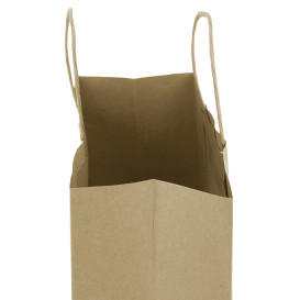 Torby Papierowe Kraft z Uchwytami 100g/m² 25+11x31cm (200 Sztuk)