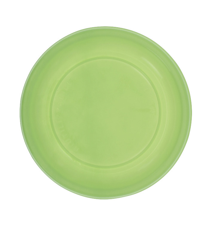 Talerz Płaski Wielokrotnego Użytku Ekonomiczne PS Zielony Limonka Ø22cm (25 Sztuk) Talerz Płaski Wielokrotnego Użytku Ekonomiczne PS Zielony Limonka Ø22cm (25 Sztuk)