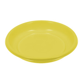 Talerz Głęboki Wielokrotnego Użytku Ekonomiczne PS Żółty Ø22cm (250 Sztuk)