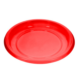 Talerz Płaski Wielokrotnego Użytku Ekonomiczne PS Czerwerne Ø22cm (25 Sztuk)