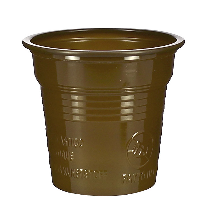 Kubki Plastikowe PS Brązowe 80ml Ø5,7cm (50 Sztuk) Kubki Plastikowe PS Brązowe 80ml Ø5,7cm (50 Sztuk)