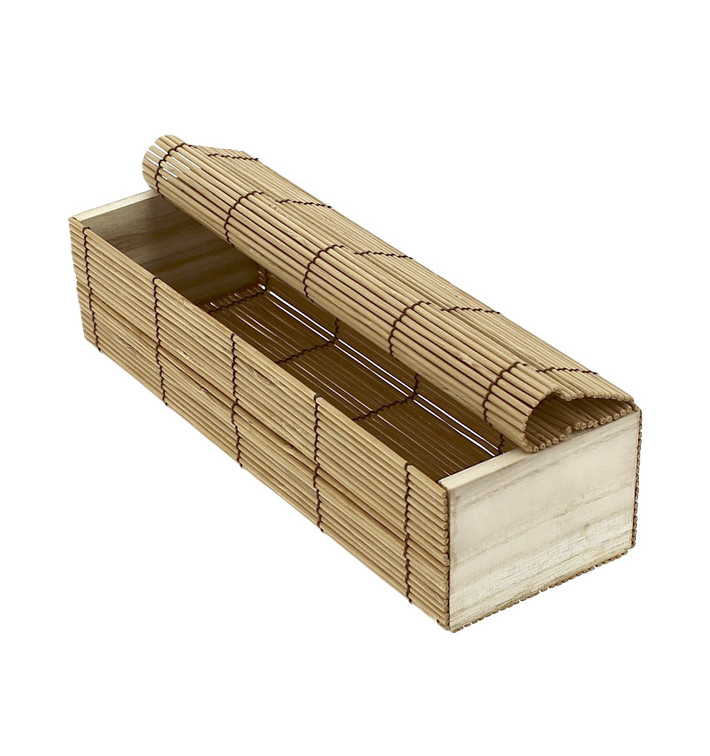 Opakowania Bambusowe na Sushi 23x8x6cm (24 Units) Opakowania Bambusowe na Sushi 23x8x6cm (24 Units)