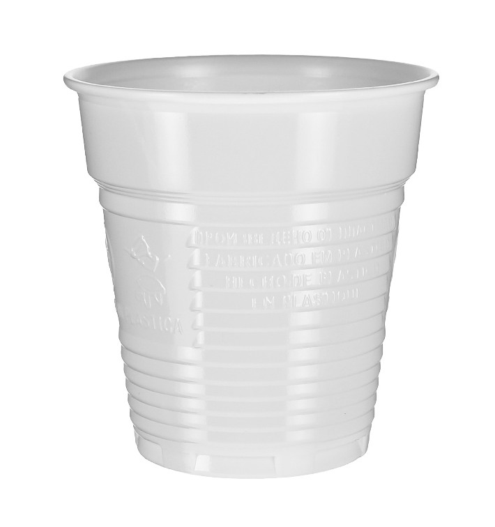 Kubki Plastikowe PS Białe 166ml Ø7,0cm (100 Sztuk) Kubki Plastikowe PS Białe 166ml Ø7,0cm (100 Sztuk)