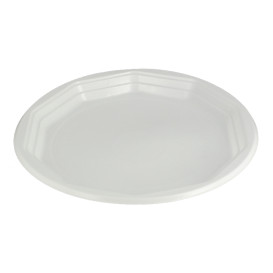 Talerz wielokrotnego użytku PP "Deka" Płaski Białe 220mm (297 Sztuk)