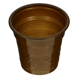 Kubki Plastikowe PS Brązowe 80ml Ø5,7cm (50 Sztuk)