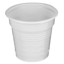 Kubki Plastikowe PS Białe 80ml Ø5,7cm (100 Sztuk)