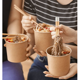 Słoik kartonowy Kraft 12Oz/350ml Ø9cm (25 Sztuk)