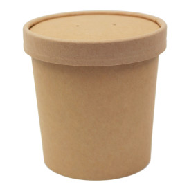 Słoik kartonowy Kraft 16Oz/450ml Ø10cm (25 Sztuk)