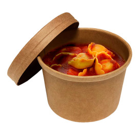 Słoik kartonowy Kraft 8oz/250ml Ø9cm (25 Sztuk)