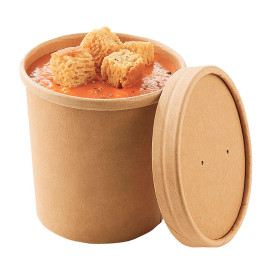 Słoik kartonowy Kraft 12Oz/350ml Ø9cm (25 Sztuk)