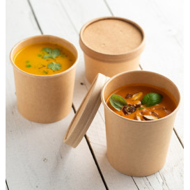 Słoik kartonowy Kraft 16Oz/450ml Ø10cm (25 Sztuk)