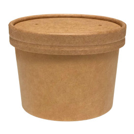 Słoik kartonowy Kraft 8oz/250ml Ø9cm (25 Sztuk)