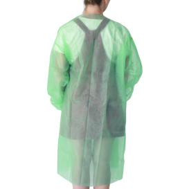 Fartuch laboratoryjny TST PP Zapięcie na Rzep i bez Miskiillo Zielone XL 25gr (1 Sztuk)