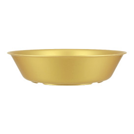 Talerz Plastikowe Głęboki Złoto Durable PP Mineral Ø18cm (6 Sztuk)