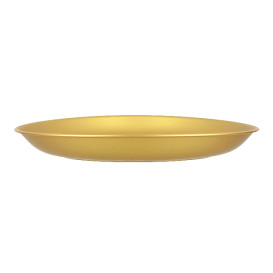 Talerz Plastikowe Płaski Złoto Durable PP Mineral Ø21cm (6 Sztuk)