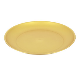 Talerz Plastikowe Płaski Złoto Durable PP Mineral Ø23,5cm (6 Sztuk)