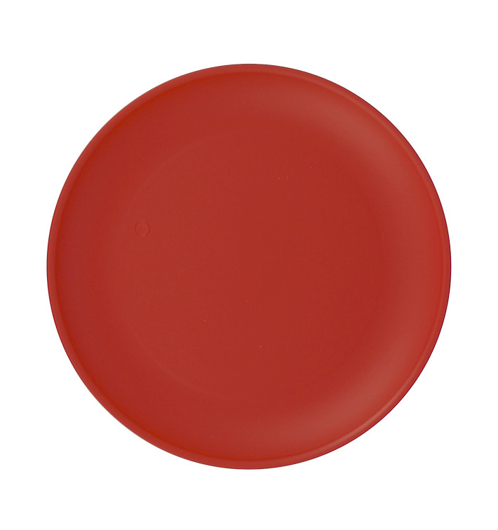 Talerz Plastikowe Płaski Czerwony Durable PP Mineral Ø23,5cm (54 Sztuk) Talerz Plastikowe Płaski Czerwony Durable PP Mineral Ø23,5cm (54 Sztuk)