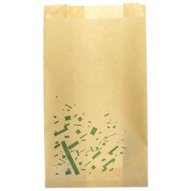 Torby na Burgery Tłuszczoodporny Kraft 14+7x24cm (1000 Sztuk)