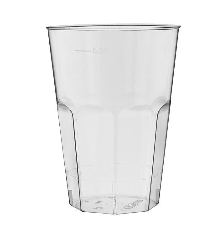 Kubki "Deco" PS Przezroczyste Szkło 300 ml (450 Sztuk)