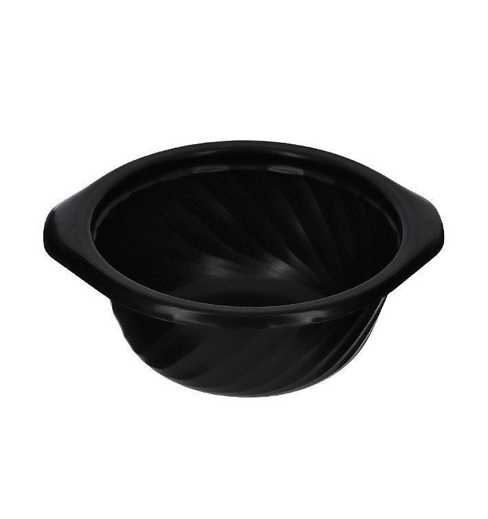 Pojemniki Okrągłe PP Czarni 400ml Ø144mm (100 Sztuk) Pojemniki Okrągłe PP Czarni 400ml Ø144mm (100 Sztuk)