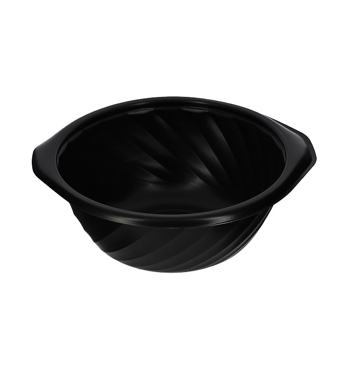 Pojemniki Okrągłe PP Czarni 550ml Ø149mm (600 Sztuk) Pojemniki Okrągłe PP Czarni 550ml Ø149mm (600 Sztuk)