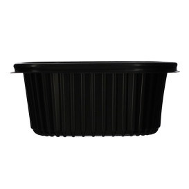 Pojemniki Prostokątny PP Czarni 450ml 142x111x60mm (80 Sztuk)