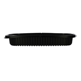 Pojemniki Prostokątny PP Czarni 1050ml 255x189x45mm (40 Sztuk)