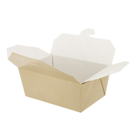 Paper Take-out Container with Window Kraft 13x8,5x6cm (45 Sztuk)