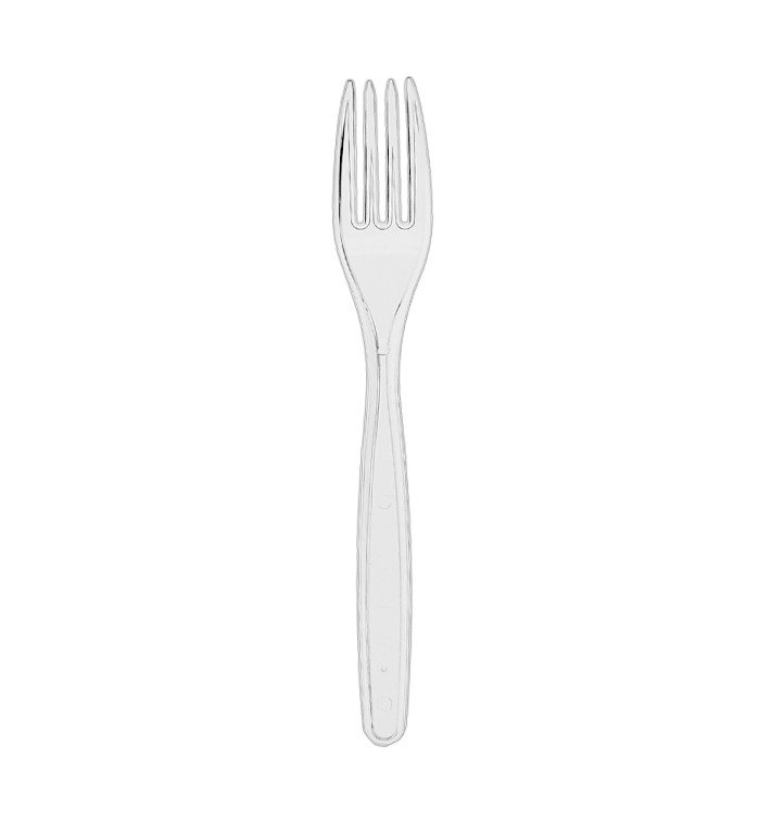 Widełki plastikowy PS Wielokrotnego użytku Przezroczyste 18cm (20 Sztuk) Widełki plastikowy PS Wielokrotnego użytku Przezroczyste 18cm (20 Sztuk)