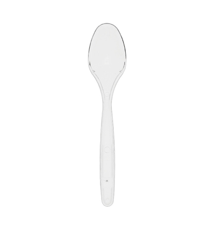 Łyżeczki plastikowy PS Wielokrotnego użytku Przezroczysta 12,5cm (30 Sztuk) Łyżeczki plastikowy PS Wielokrotnego użytku Przezroczysta 12,5cm (30 Sztuk)