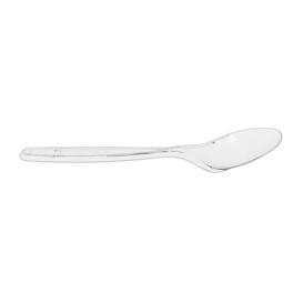 Łyżeczki plastikowy PS Wielokrotnego użytku Przezroczysta 12,5cm (30 Sztuk)