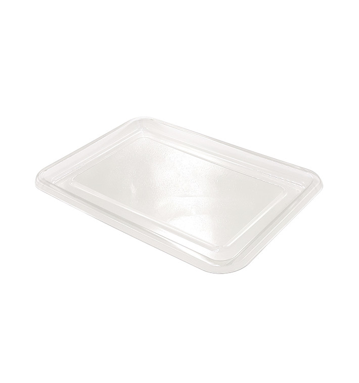 Tacki Plastikowe RPET Przezroczyste 46x30cm (10 Sztuk) Tacki Plastikowe RPET Przezroczyste 46x30cm (10 Sztuk)