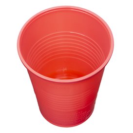 Kubki Plastikowe PS Czerwerne 200ml Ø7cm (1.500 Sztuk)