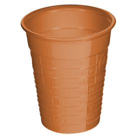 Kubki Plastikowe PS Orange 200ml Ø7cm (50 Sztuk)