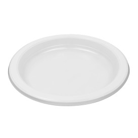 Talerz Płaski Wielokrotnego Użytku Ekonomiczne PS Białe Ø17cm (400 Sztuk)