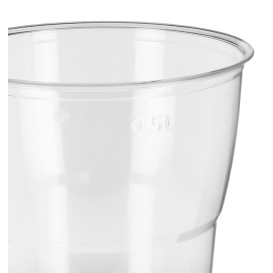 Wielokrotnego użytku Kubki PS "Diamant" Szkło 600ml Ø9,4cm (250 Sztuk)