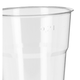 Wielokrotnego użytku Kubki PS "Diamant" Szkło 250ml Ø7,2cm (1.250 Sztuk)