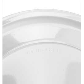 Talerz wielokrotnego użytku PS okrągły biały Ø32cm (10 sztuk)